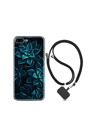 Apple Uyumlu iPhone 7 Plus 8 Plus Kılıf Boyun Askılı Mistik Çiçekler 1650