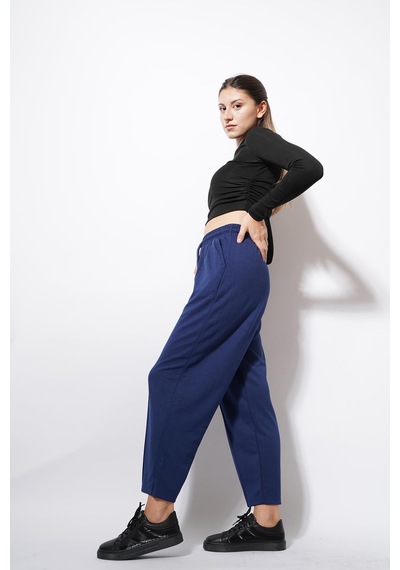 Ckm Moda Derp Modal Şalvar Balon Pantolon Lacivert