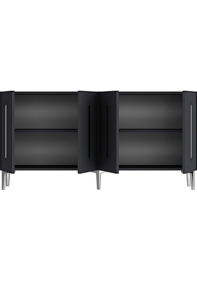 Ka1520as Rany150 Konsol, Kahve Köşesi, Tv Sehpası Antrasit-sılver 150cm Antrasit-sılver