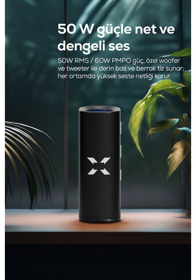 Obli 6 Bluetooth Hoparlör 50w Rms, Işıklı, 6000 Mah, Tws, Ipx4, Bt 5.3 X6706