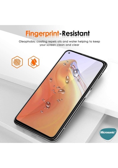 Microsonic Xiaomi Mi 10T Pro Tam Kaplayan Cam Ekran Koruyucu Siyah