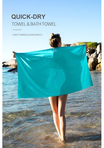 Naturehike Mj01 Ultralight Çabuk Kuruyan Mikrofiber Havlu 40x80 Lake Green