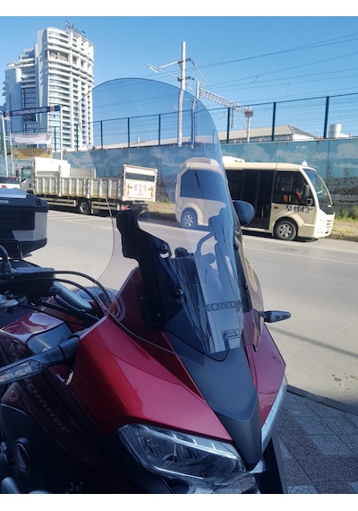 2017-20 Honda Vfr800 Uzun Ön Cam Zeus Açık Füme 56 CM 4 MM