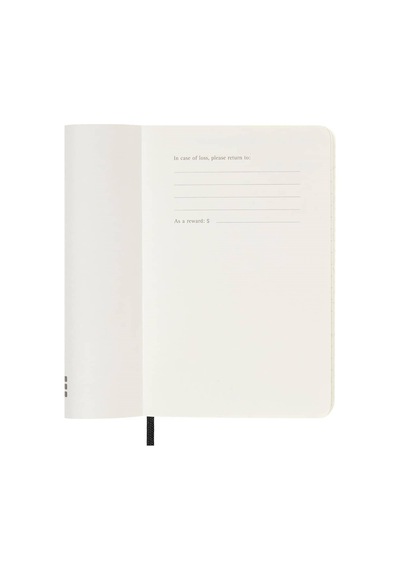 Moleskine 12 Ay Haftalık Ajanda Cep Boy 9x14 Cm Yumuşak Kapak Siyah Siyah