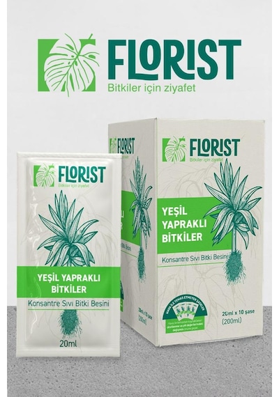 Florist Yeşil Yapraklı, Çiçekli Ve Orkide Bitki Besleme 3'lü Set