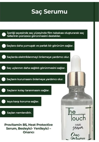 The Touch By Seda Altın Saç Serumu 50ml