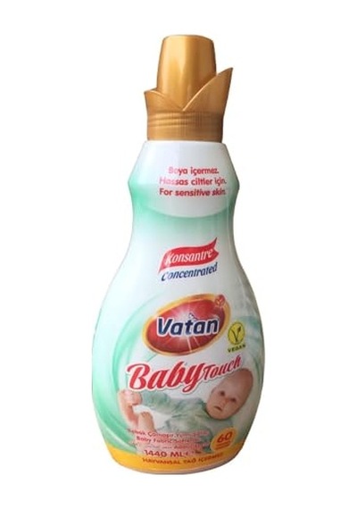 Baby Touch Konsantre Kumaş Yumuşatıcı Sıvı Bebek Pudrası Kokulu, 1440 Ml