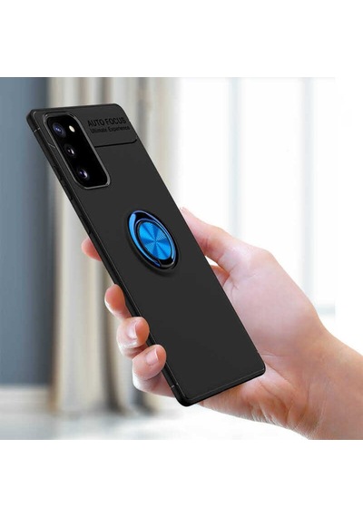 Samsung Uyumlu Galaxy Note 20 Kılıf Yüzüklü Magnetli Ravel Case