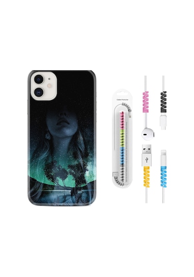 Apple Uyumlu iPhone 13 Kılıf Kablo Koruyuculu Lost Girl 1809