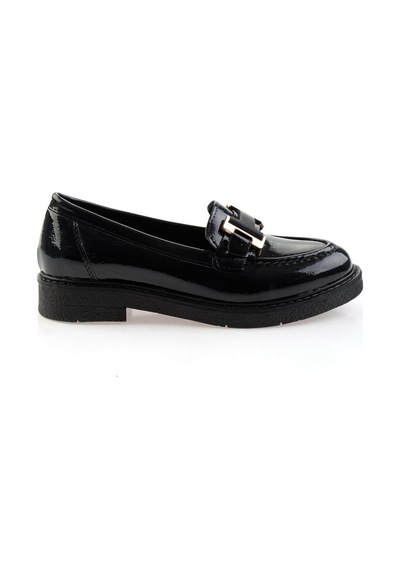 Bambi Siyah Kadın Loafer Ayakkabı K01257050098 Siyah