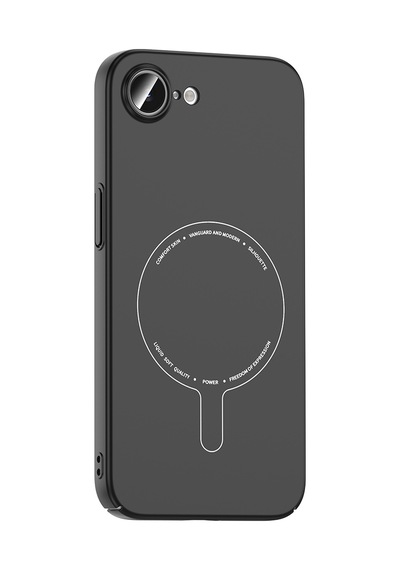 Maks Technology iPhone Uyumlu 16e Kılıf M-safe Şarj Özellikli Kamera Korumalı Mkst Elio Sert Pc Kapak - Derin Mor