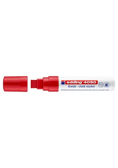 Edding 4090-02 Likit Tebeşir Kalemi Kırmızı