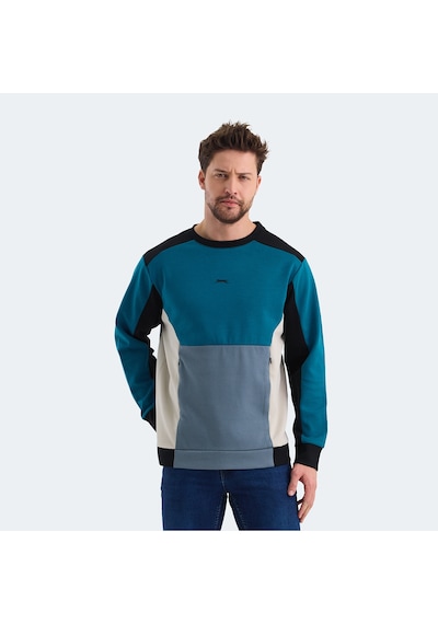 Slazenger VITALI Erkek  Petrol Sweatshirt