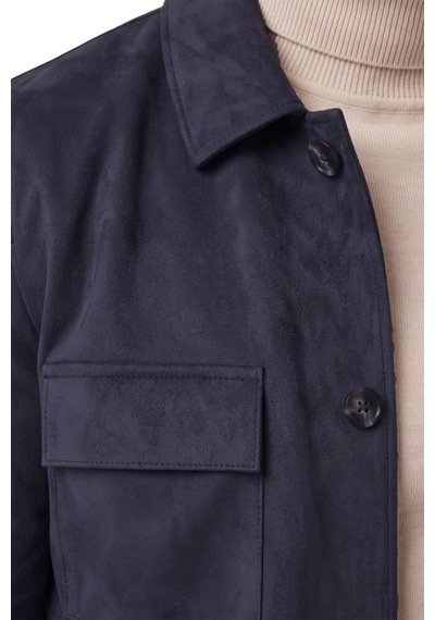 Rizzup Erkek Slim Fit Tüylenmeyen Kırışmayan Lacivert Süet Ceket Astarlı Gömlek Yaka 2704503 Rizzup Erkek Slim Fit Tüylenmeyen Kırışmayan Lacivert Süet Ceket Astarlı Gömlek Yaka 2704503