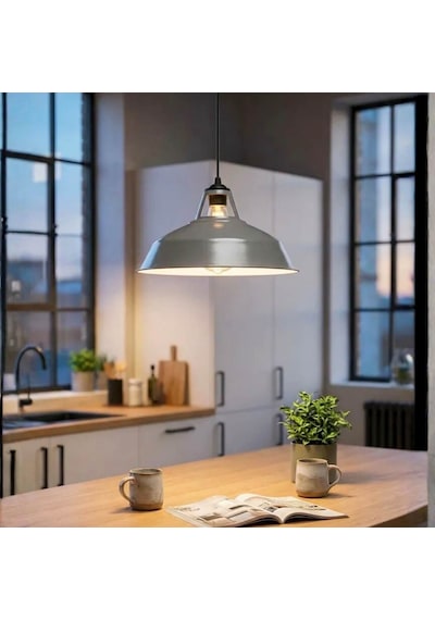 Homing Dock İskandinav Metal Sarkıt Gri