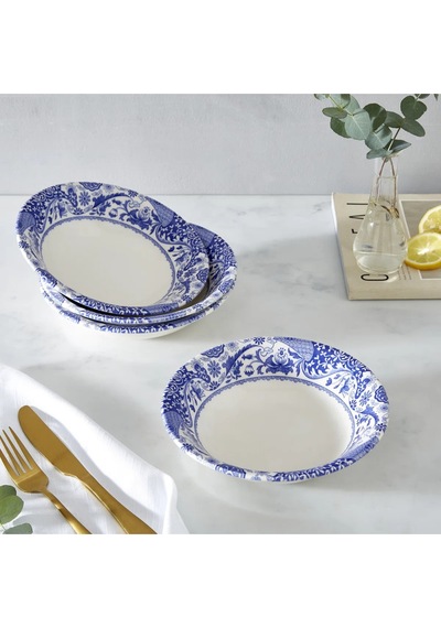 Spode Blue Italian, Brocato - Cereal Bowl 20 Cm Kase Mavi