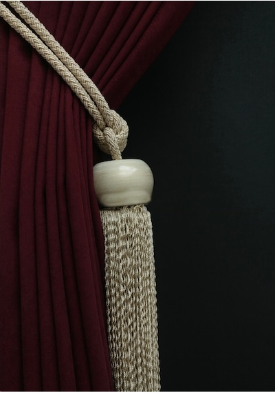Evdepo Home Bordo Fon Perde Tek Kanat (540493090) Bordo