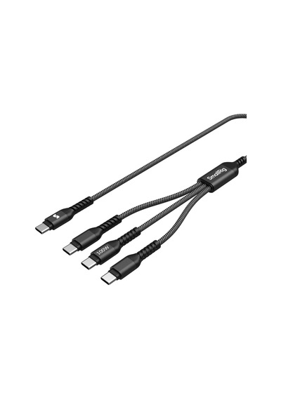 Smallrig 5079 3'ü 1 Arada Usb-c Güç Kablosu 120cm Siyah