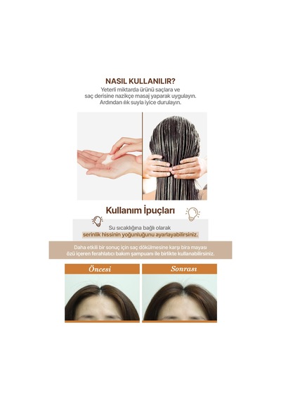 Saç Dökülmelerine Karşı Bakım Kremi Kundal Hair Loss Relief Treatment Herb Mint