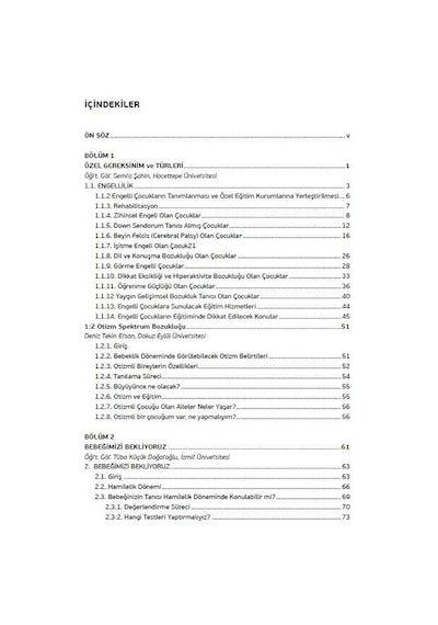 Tüm Yönleriyle Özel Bebekler ve Çoc - Nevin Şanlıer -  Tüba Küçük Doğaroğlu - Eğiten Kitap