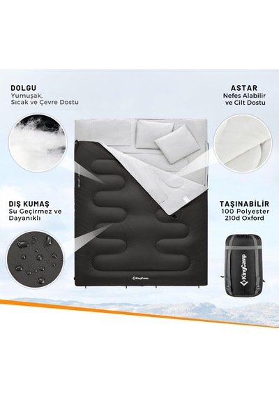 Kingcamp Oxygen 250d Uyku Tulumu Çok Renkli