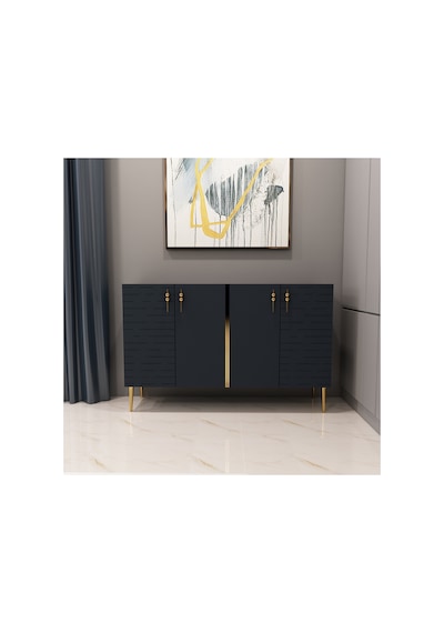 Salkım 120 Cm Konsol, Tv Ünitesi, Çok Amaçlı Dolap Antrasit-altın Antrasit-altın Salkım 120 Cm Konsol, Tv Ünitesi, Çok Amaçlı Dolap Antrasit-altın Antrasit-altın