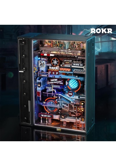 Rokr Mr01s The Last City Marble Run Dıy Mechanical 3d Puzzle Maket Model Seti 3d Model Kit Detaylı Dekoratif Hobi Seti Hareketli Ve Işıklı