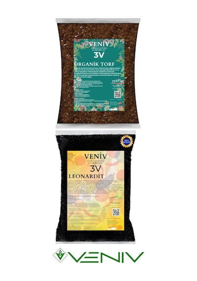3v Organik Torf 2l %45 Hümik Fulvik Asit Köklendirici Leonardit Ince Öğütülmüş 1 Kg 1