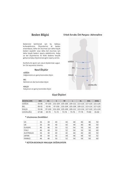 Adrenaline Medikal Giyim Doktor Hemşire Scrubs Cerrahi Takım Likralı Hastane Üniforması 001