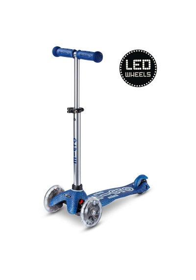 Micro Mini Micro 3 Tekerlekli Scooter Deluxe Galaxy Glitter Led Navy
