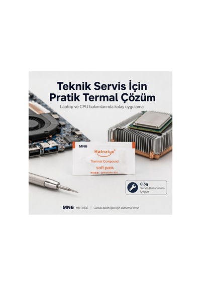 Mn1103s 200 Adet 0.5g Cpu Gpu Termal Macun Laptop Pc Teknik Servis Macunu