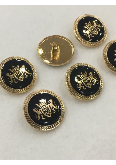 Trençkot Ve Kaban Düğmesi Metal 6 Lı Set / Çift Aslan Modeli