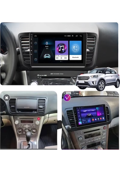 Subaru Outback / Legacy Araç Multimedya Android Ekran Carplay Double Teyp 2+32 9" 03-09 Black Blueway