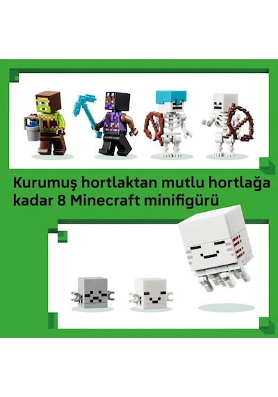 LEGO® Minecraft® Hortlak İstasyonu 21597 – 9 Yaş ve Üzeri Çocuklar için 8 Figür İçeren Yaratıcı Oyuncak Yapım Seti (754 Parça)