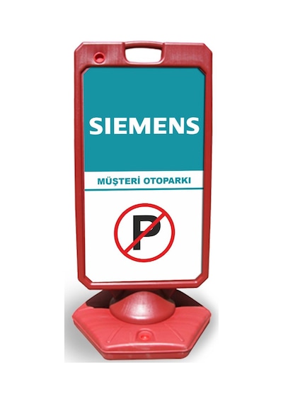 Sıemens  Reklam ve Yönlendirme Uyari Dubasi A Tabela Kırmızı