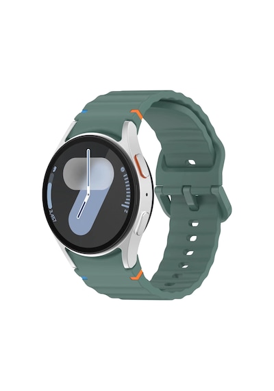Forzacase Samsung Galaxy Watch 7 44mm İle Uyumlu Wavy Style Tokalı Silikon Kordon Kayış - Fc1101