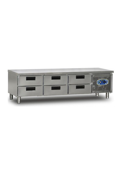 Dampak Cihaz Altı 6 Çekmeceli Buzdolabı 269 Litre 200 X 70 X 60 Cm