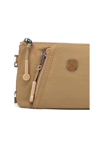 Smart Bags Mikro Poly Kumaş Uzun Askılı Kadın Cüzdanı 3343 Kahve