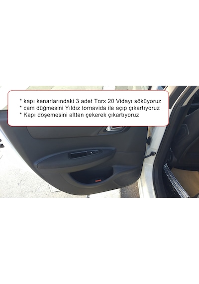 Barrer Citroen C4 Kapı Gergi (Limitör) Tamir Kiti (2 Kapı Set) 2004-2011