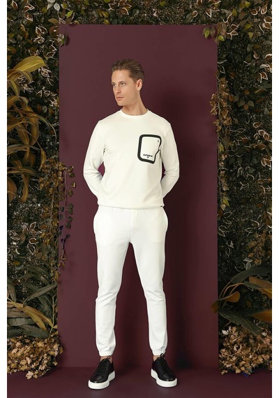Efor P 1140 Slim Fit Ekru Spor Pantolon Ekru