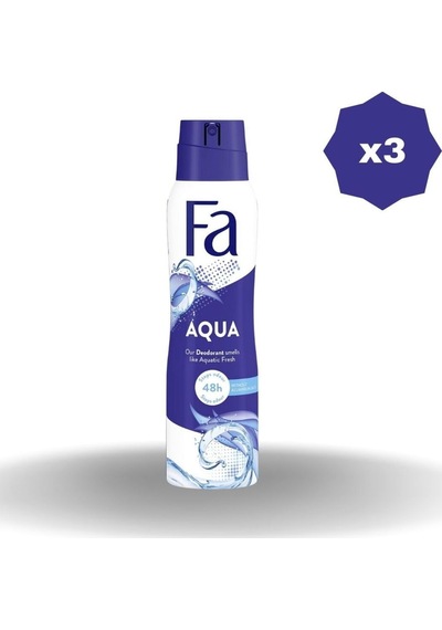 Deo Aqua 150 Ml - 3 Adet