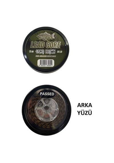 Kudos Lead Core 5mt 35lb Camo Brown