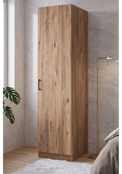 Virella Gardrop Askılı Elbise Dolabı Raflı Elbise Dolabı Çam