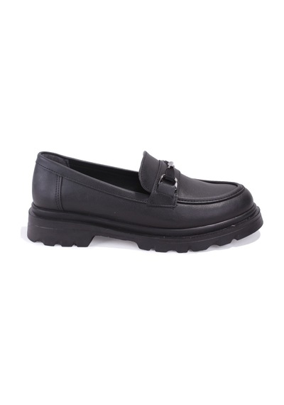 Dagoster Dza07-90834 Siyah Günlük Loafer Kadın Ayakkabı Siyah