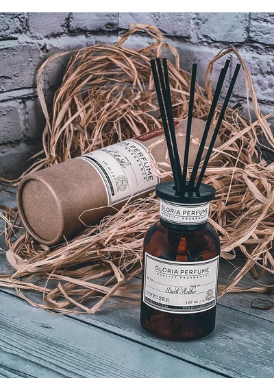 Gloria Perfume Dark Amber Bamboo Çubuklu Oda Kokusu 150 Ml Amber