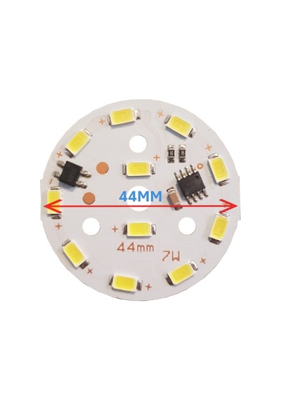 220Volt 7Watt Smd 2835 Ledli Led Modül 10mm Delik Çaplı Beyaz 220V 7W Avize Ledi 44MM(3 Adet)