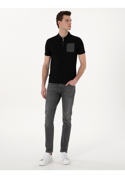 Pierre Cardin Erkek Siyah Tişört 50307929-vr046 Siyah