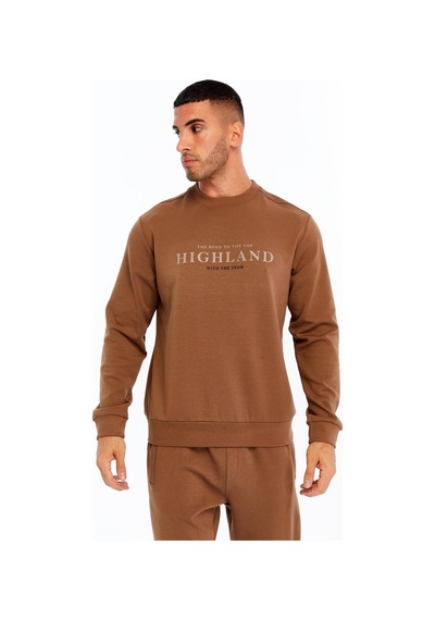 AR-MA Arma Erkek Slim Fit Scuba Interlok Bisiklet Yaka Yazı Baskılı Sweatshirt K30124685002 Kahverengi - Krem AR-MA Arma Erkek Slim Fit Scuba Interlok Bisiklet Yaka Yazı Baskılı Sweatshirt K30124685002 Kahverengi - Krem
