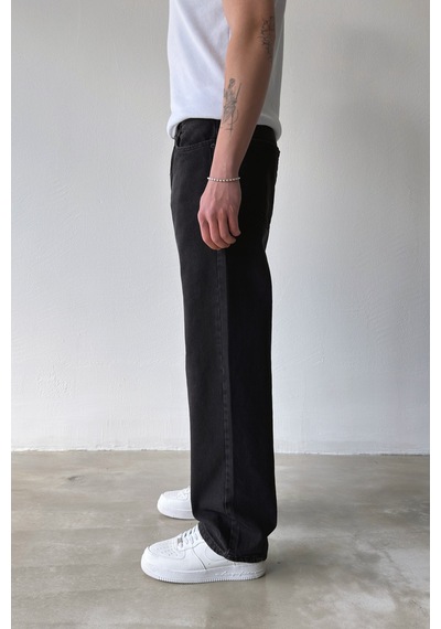 Flaw Basic Baggy Jean-29098 Siyah
