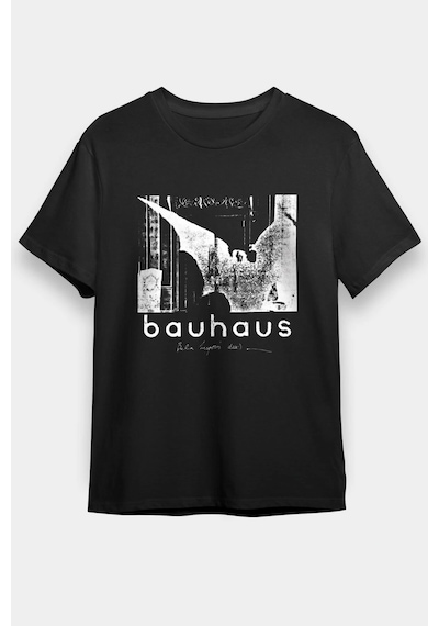 Startmore Ko Buta Bauhaus Baskılı Unisex Siyah Tişört T55128 Siyah